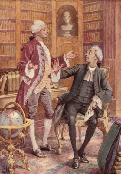 Illustratie voor A Sentimental Journey door Laurence Sterne door Everard Hopkins