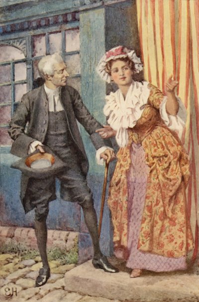 Illustratie voor A Sentimental Journey door Laurence Sterne door Everard Hopkins