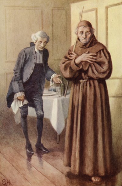 Illustratie voor A Sentimental Journey door Laurence Sterne door Everard Hopkins
