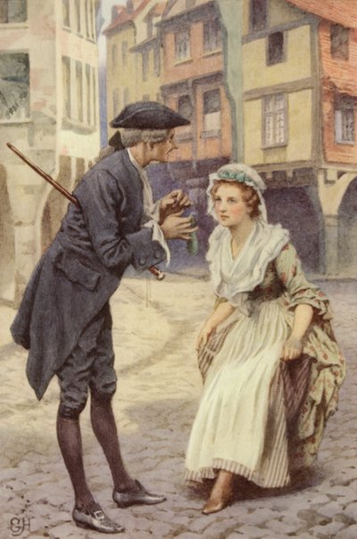 Illustratie voor A Sentimental Journey door Laurence Sterne door Everard Hopkins