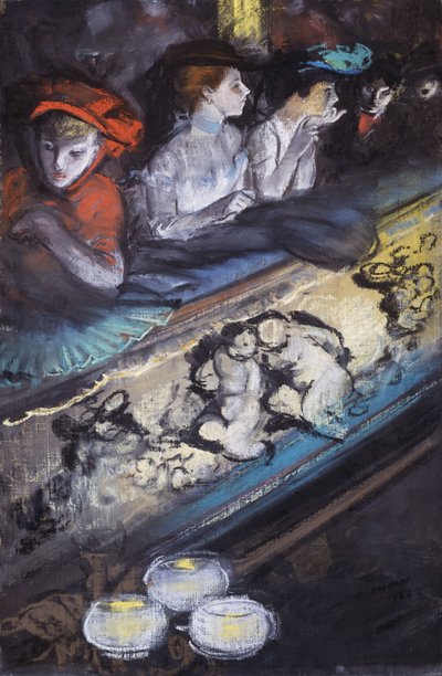 In de Loge door Everett Shinn