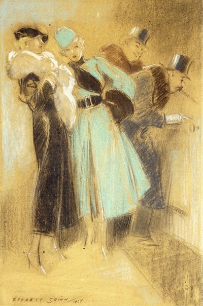 In het ergste geval bekijken we zijn etsen door Everett Shinn