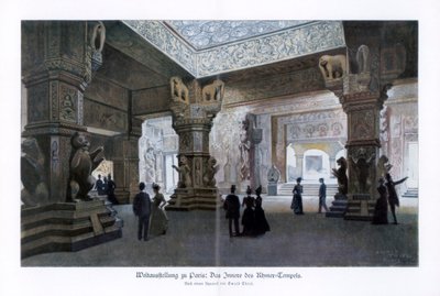 Khmer-tempel, Wereldtentoonstelling Parijs, 1889, 1900 door Ewald Thiel