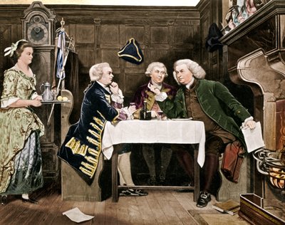 Dr. Johnson, Goldsmith en Boswell, 1909 door Eyre Crowe
