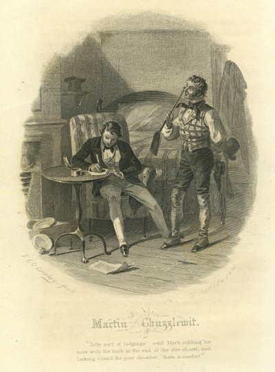 Martin Chuzzlewit: Mark Tapley en Martin Chuzzlewit door F.O.C. and McRae, C. John Darley