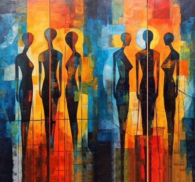 Menselijke silhouet tekening door F. Abderrahim