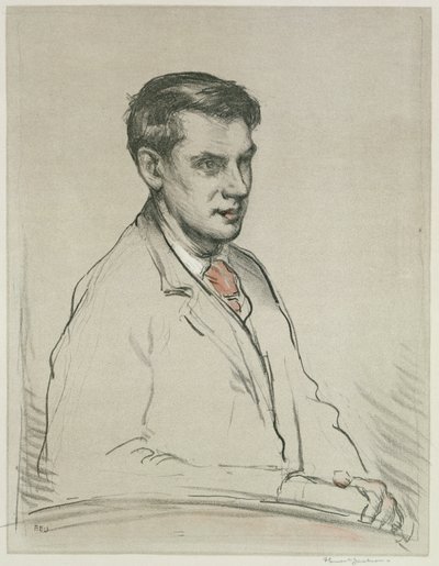 Portret van Alfred Orage door F. Ernest Jackson