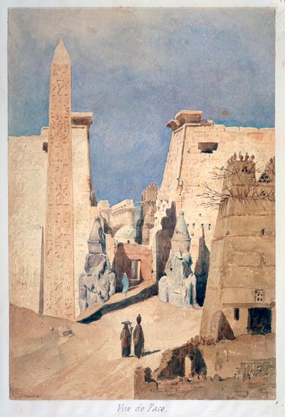 Louxor, van voren door F. H. Naudin