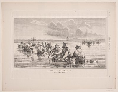 Glibvissers in Limfjorden door F. Hendriksen
