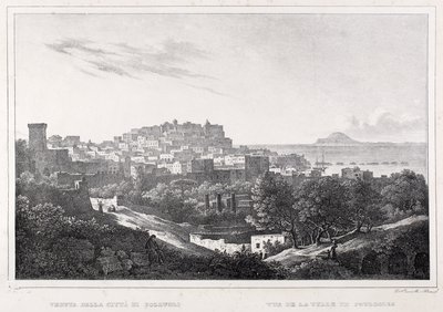Uitzicht op de stad Pozzuoli door F. Homer