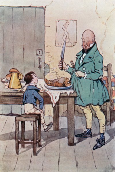 Illustratie voor David Copperfield door F. M. B. Blaikie