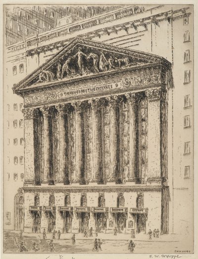 De New York Stock Exchange door F. W. W. Hoppe
