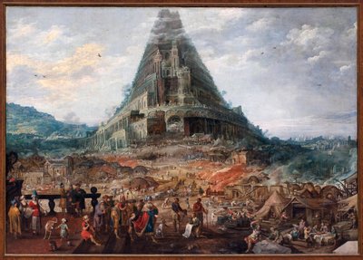 Toren van Babel door F. and Momper J. Francken