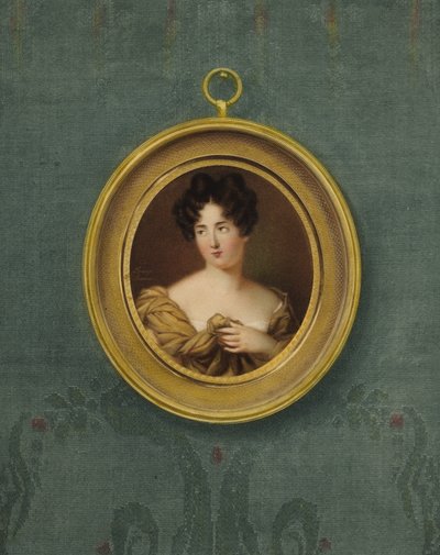 Portret van een vrouw, vermoedelijk de actrice Dermer door Fanny Charrin