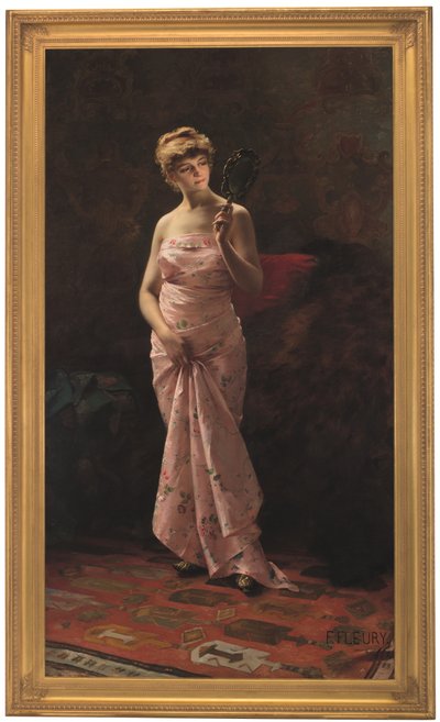 Een perfecte weerspiegeling (olieverf op doek) door Fanny Laurent Fleury