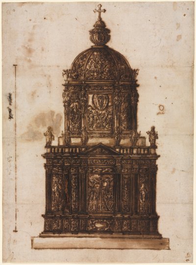 Ontwerp voor een Ciborium, 1600s door Fantoni Family Workshop