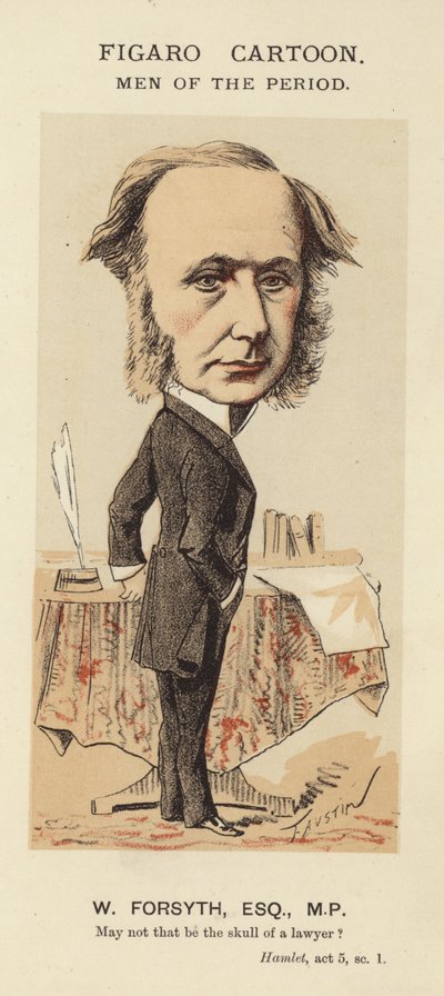 Portret van W. Forsyth door Faustin
