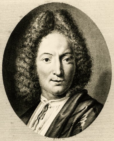 Portret van Arcangelo Corelli door Faustino Anderloni