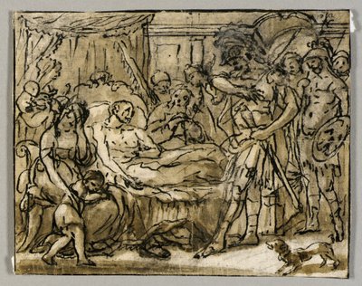 Tekening door Fedele Fischetti