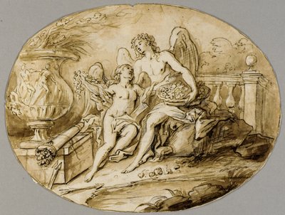 Tekening door Fedele Fischetti