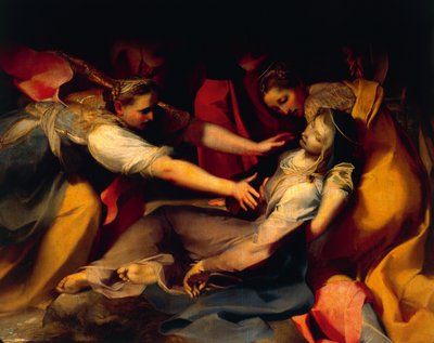 Flauwvallen van de Maagd, detail van de 
