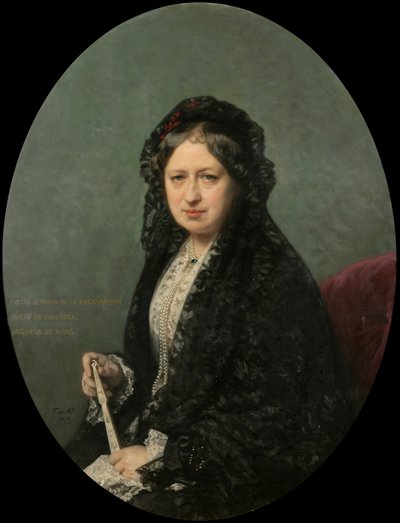 María Encarnación Cueto de Saavedra, hertogin van Rivas door Federico de Madrazo y Kuntz