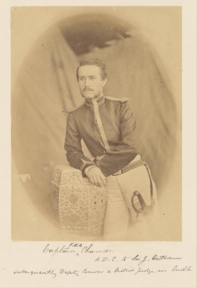 Kapitein F.E.A. Chamier, A.D.C. bij Sir J. Outram, later plaatsvervangend commissaris en districtsrechter in Oudh door Felice Beato