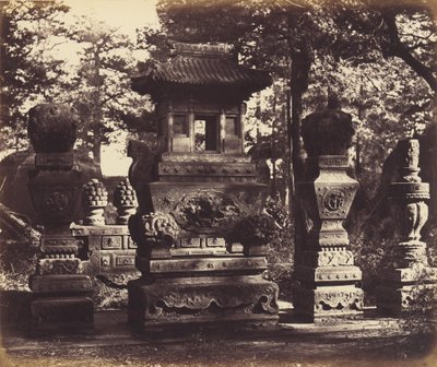 Interieur van het Graf bij het Depot nabij Peking door Felice Beato