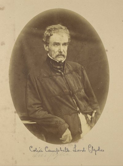 Portret van Sir Colin Campbell Lord Clyde, Opperbevelhebber in India door Felice Beato