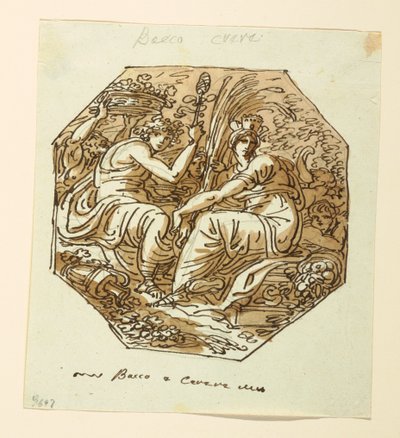Bacchus en Ceres door Felice Giani