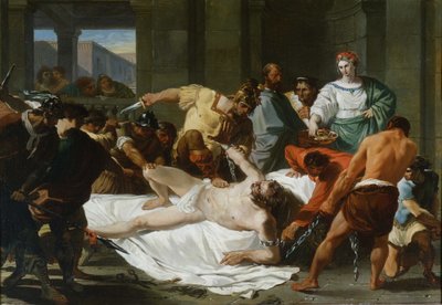 Delilahs verraad en Samsons gevangenschap door de Filistijnen door Felice Giani