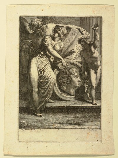 Frontispice of opdrachtpagina door Felice Giani