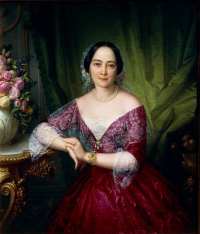 Portret van Anne Opulich door Felice Schiavoni