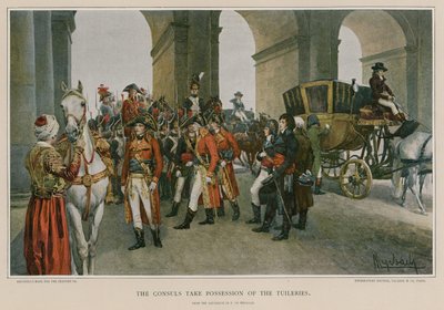 De consuls nemen bezit van de Tuilerieën door Felicien baron de Myrbach Rheinfeld