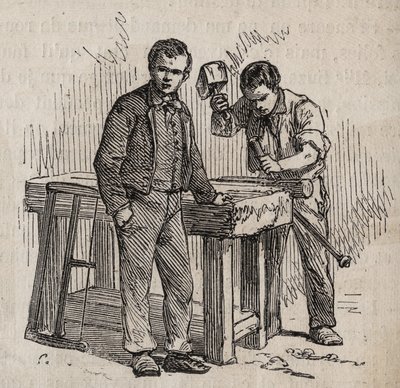 Parijs - Gevangenis de la Petite Roquette (gevangenis voor vrouwen en adolescenten) door Felix (after) Thorigny