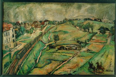 Landschap in Unter-St ... (schilderij op doek) door Felix Albrecht Harta