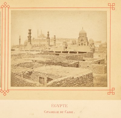 Citadel van Caïro door Félix Bonfils