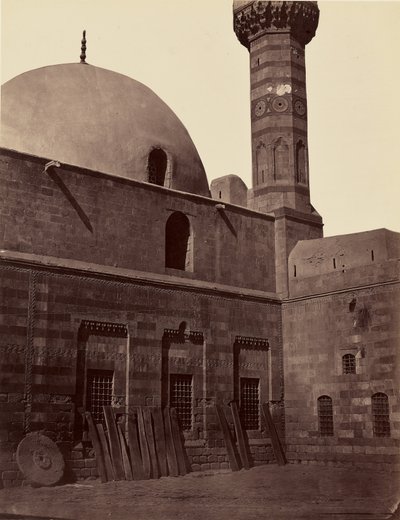 Es-Sahgir-moskee, in de voorstad Meydan - Damascus door Félix Bonfils
