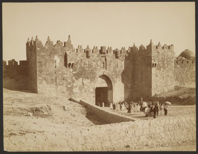 Damascuspoort door Félix Bonfils