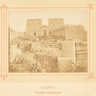 Eerste Isis-mast. door Félix Bonfils