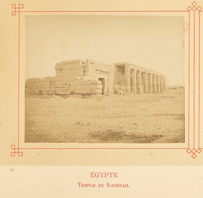 Tempel van Kurnah door Félix Bonfils
