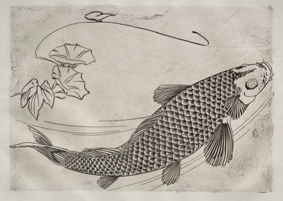 Dinerservice Rousseau: Grote vis in Japanse stijl nr. 19 door Felix Bracquemond