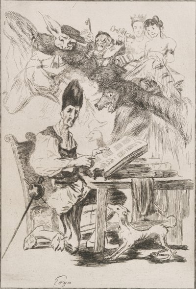 Don Quichotte door Felix Bracquemond