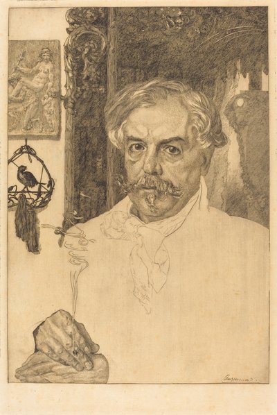 Edmond de Goncourt door Felix Bracquemond