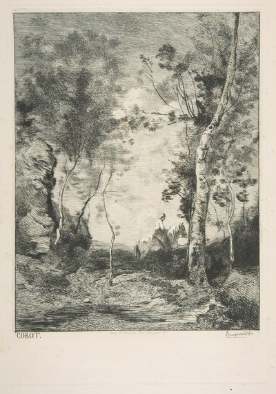 Het Witte Paard, 1858 door Felix Bracquemond