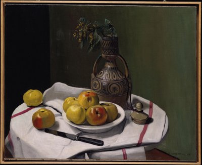 Appels en een Marokkaanse vaas, 1914 door Felix Edouard Vallotton