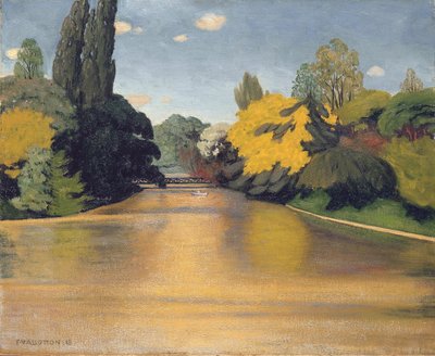 Bois de Boulogne, Las St. James, 1918 door Felix Edouard Vallotton