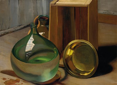 Dame-jeanne en Kist, 1925 door Felix Edouard Vallotton
