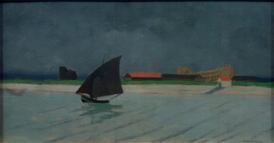 De monding van de Seine (zeestuk) door Felix Edouard Vallotton