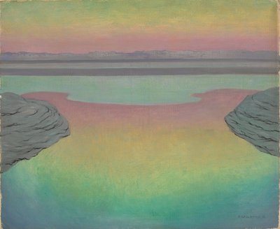 Vloed in avondlicht, 1915 door Felix Edouard Vallotton